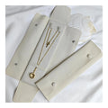 Custom Logo 22*6.5cm Suede Microfiber Necklace Tray Storage Jewelry Tray Display Pouch Packaging Bag for Jewelry Container
