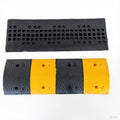 Roadsafe Car Speed Bump Reinforced Rubber Wheel Stopper for Secure Parking Yellow Bump