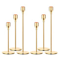 Hot Black Metal Candle Holders for Taper Candles Elegant Lantern Design for Home Decoration Table Mantel Centerpiece Decorative
