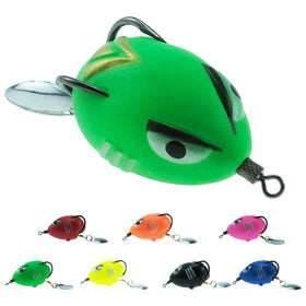WEIHE 3cm 5g Soft Silicon Rubber Jump Ray Frog Fishing Lure with High Carbon Steel Hook
