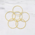 Minimalist Gold Circles Connect Components Versatile Copper Rings Handmade Jewelry Findings Earrings Adorn Necklace Accessories