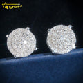 New Fashion Lab Grown Diamond Jewelry 10K Solid Gold HPHT /Moissanite Lab Diamond Stud Earring Dropshipping