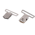 35mm Metal Clip Silver Pacifier Clips Garment Adjuster Suspender Clip