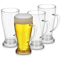 13.5-17.5oz Modern Lead-free Pint Glasses Smoothie Cup with Handle Clear Multipurpose Beer Mug