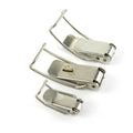 Contemporary Styled Stainless Steel Toggle Latch Hasps Silvery Tone Spring-Loaded Hasp for Cabinet Box for Home or Office
