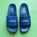 2025 Fashion Style PVC Black Slides slippers for Men with Custom Logo Custom Blank Slides Sandals slippers for Men with logo