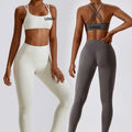 YOKE Hot Sales Shoulder Straps Cross Backless Recycled Squeeze Tight Fitness Gym Sport Running Underwear Yoga Sports Bra