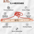 Outdoor Wood Hangboard for Rock Climbing Training for Home Garden or Adventure Park Use