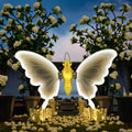 Momovalley Dynamic Winged LED Wedding Lights Open Close Moving Butterflies with White Lights Waterproof Wedding Decorations