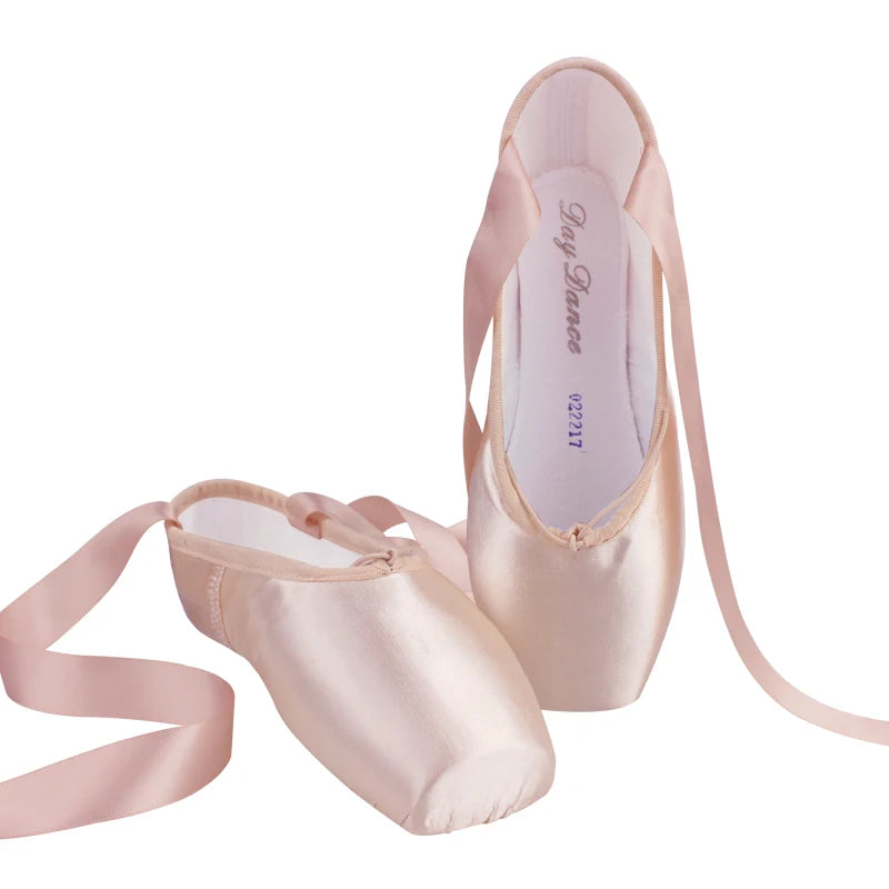 Girls Ballerina Pointe Dance Shoes Professional Satin Ballet Shoes Soft Ballet Dance slippers