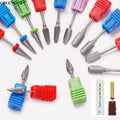 Tungsten Steel Nail Grinding Head Cuticle Clean Tools Electric Nail Files Grinding Bits Nail Drill Bit