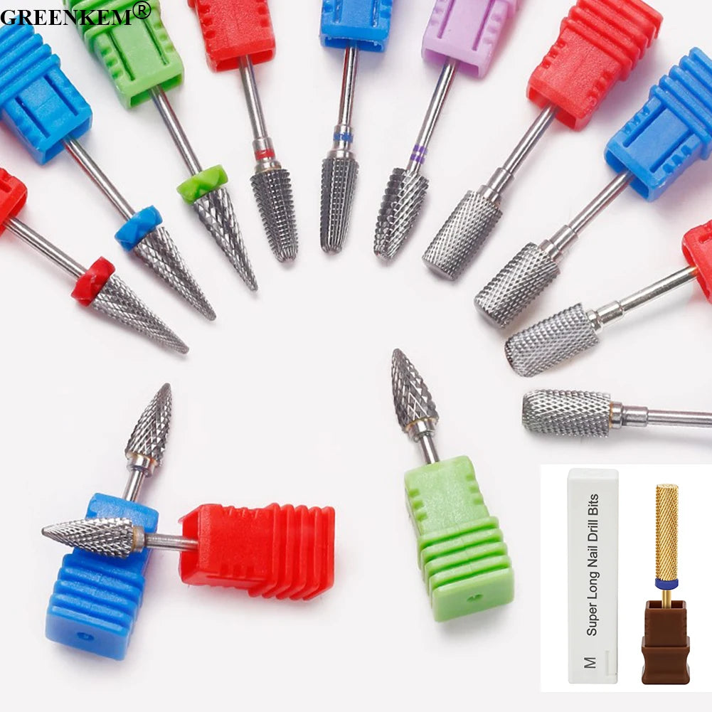 Tungsten Steel Nail Grinding Head Cuticle Clean Tools Electric Nail Files Grinding Bits Nail Drill Bit
