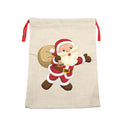 Qualisub 70x50cm Sublimation Santa Sacks Drawstring Gift Bag for Custom Printing in Christmas