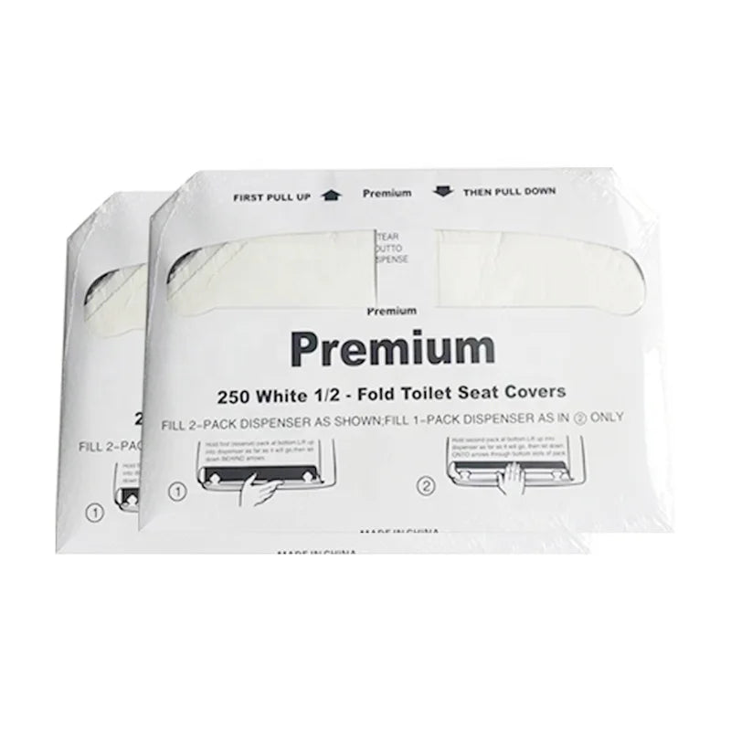 Flushable 14gsm Fold Toilet Seat Covers Disposable