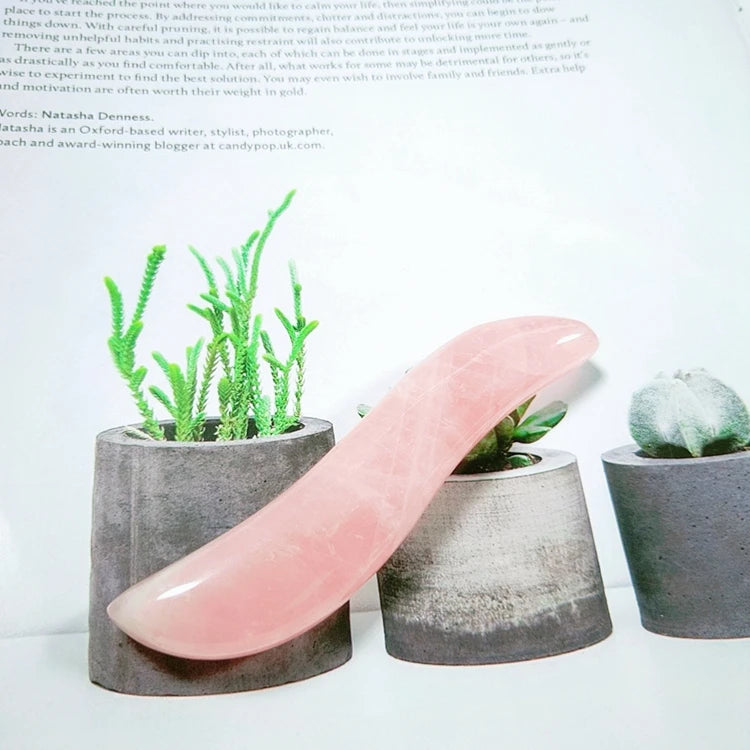 HZ Manufacturer 100% Natural Crystal Jade Roller Gua Sha Private Label Facial Scraping Massage Tool Cheap Rose Quartz Guasha Board