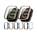 ShanHai Bumper Case Screen Protector for Amazfits Bip 5 Tempered Glass PC Case Bump Edge Frame Watch Accessories