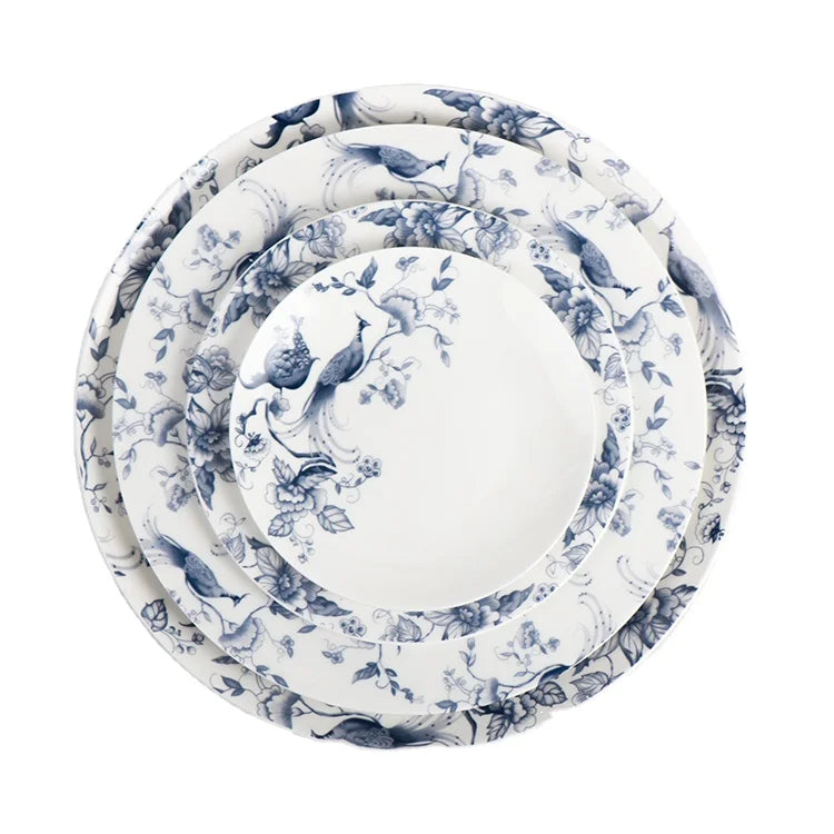 Luxury Dinnerware Set Safe Ceramic Tableware Exquisite Wedding Plates Set