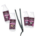 Yedda Salon's Professional Organic Vegan Keratin Hair Care Products NO.3 & NO.4 Repair Damaged Hair From Dyeing & Perming