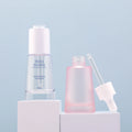 1oz 30ml Round Frosted Glass Dropper Bottle for Skin Care Serum & Cosmetic Packaging Screen Printed Hair Oil & Face Serum Bottle