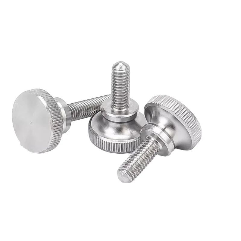 M2M4M5M6M8M10M12 High Head Hand Twisted Screws 304 Stainless Steel Knurled GB834 Slingshot Screws Metric System
