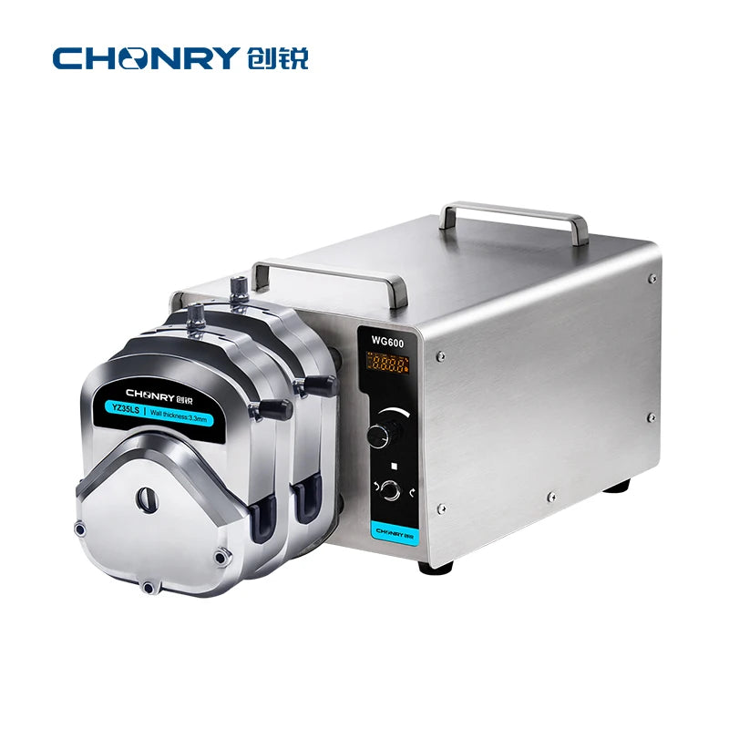 CHONRY WG600 industrial peristaltic pump brushless motor liquid transfer 12000mL/min speed control suction function