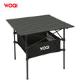 WOQI Portable Camping Roll up Tables with Aluminum Table Top for Outdoor Picnic Camping