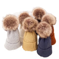Fashionable Knitted Hat Warm Solid Color Trendy Winter Hat for Women Simple Versatile Beanie Hat With Pompom