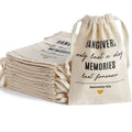 Custom Logo Printing Luxury Cotton Drawstring Hangover Kit Bags