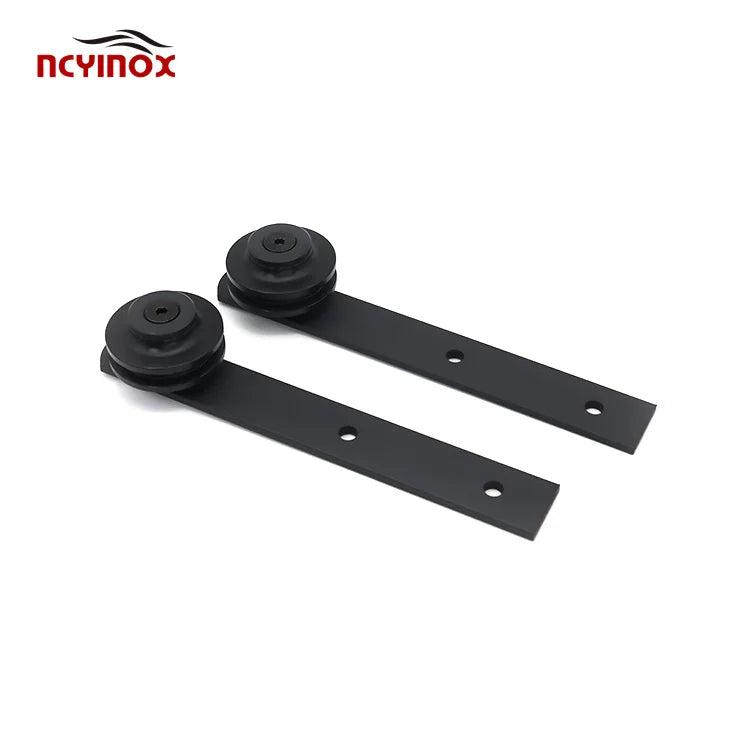 Straight Pulley Slide Smoothly Quietly Easy Install Mini Sliding Barn Door Hardware Kit for Single Door Barn Door