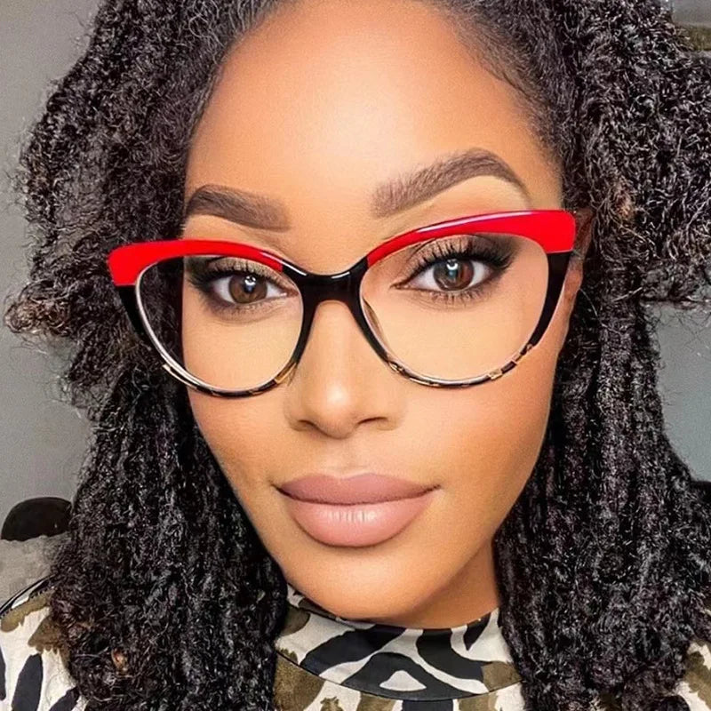 5018 Top 2022 Cat Eye Eyeglass Eyewear Glasses Optical Lenses Block Blue Light Anti Glare Transparent Computer Glasses Frame