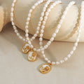 French Style Vintage Mother of Pearl White Shell Rose Choker Necklace Elegant Clavicle Chain Freshwater Pearl Necklace