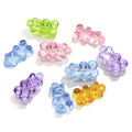 Colorfu Transparent Gummy Bear Plastic Acrylic Charms  Bling Bear Shape Beads for Necklace Pendant Jewelry Making