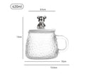 Iced House Glass Water Cup Clear Portable Tumbler Drinking Milk Tea Cups with Lids Customize Borosilicate Fitness Sport Mug