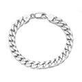 RINNTIN Vintage Waterproof Fashion Jewelry 14K Gold Plated Cuban Chain Gold Plated Women Ladies Bracelet