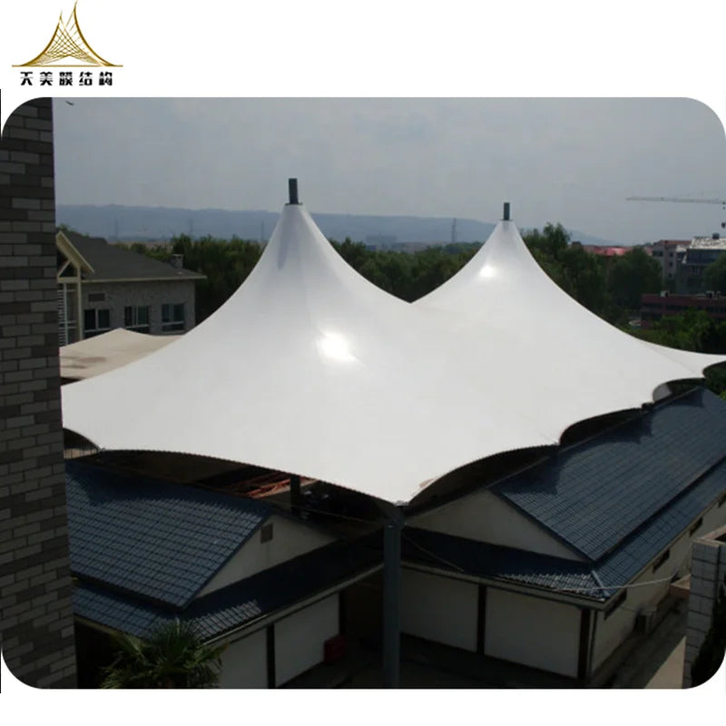 PVDF Tensile Fabric Roof Architecture Membrane Pergola