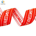 Custom Brand LOGO Eco-Friendly Jacquard Woven Elastic Band 2 Inch Nylon Webbing Strap Twill Style for Bags Garments Underwear