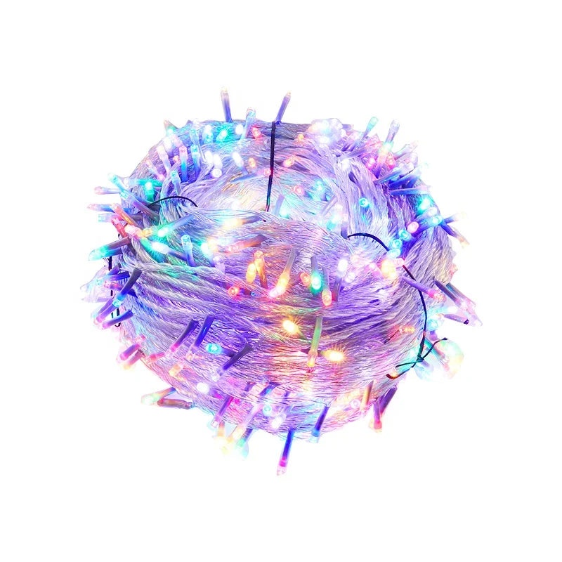 LED String Light 100M 800LED Waterproof Christmas Lights Decorations Indoor Outdoor for Xmas Wedding Party 50 15 220V 50000 Ip44
