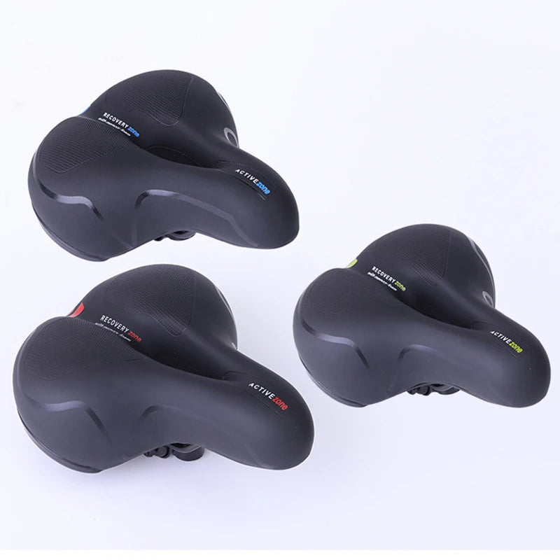 Multi Color Widen Shockproof MTB Saddle Massage Function PU Stainless Steel 680g Lightweight Soft Comfortable for MTB/Road Bikes