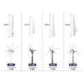Wholesale Price Smaraad White Nylon High Power Long Life Delta Wing Blade for Wind Turbine Customizable Size Plastic Hub