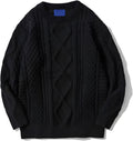 Customized Unisex Oversized Polyester Knit Sweater Solid Vintage Print Crewneck Pullover Tops Casual Style for Ladies