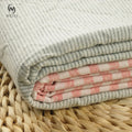 Wholesale Price Nice Cloth Garment Factory Woven Textile White pink Blended Stripped 90 Cotton 10 Linen Fabric