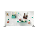 Customized Magnetic Wall Organizer Colorful Peg Board 4 Pieces Pegboard Wall Mount Display Pegboard Wall Panel Kits