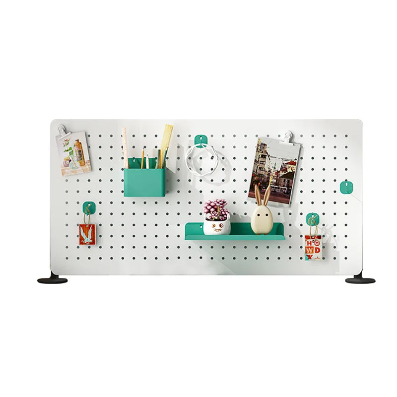 Customized Magnetic Wall Organizer Colorful Peg Board 4 Pieces Pegboard Wall Mount Display Pegboard Wall Panel Kits