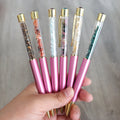 Manufacturer Customizable Pink Polished DIY Crystal Ballpoint Pen High Quality Natural Crystal Energy Healing Special Gift