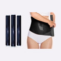 Custom Logo Package Premium PE Black Slimming Sauna Film Weight Loss Plastic Film Waist Tummy Wraps Fat Burning Wrap 25cm*60m