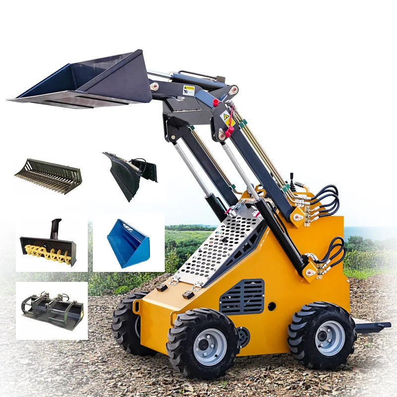New Ce Epa Engine Diesel Skid Steer Mini Wheel Crawler Loader Skid Steer Mini Loader