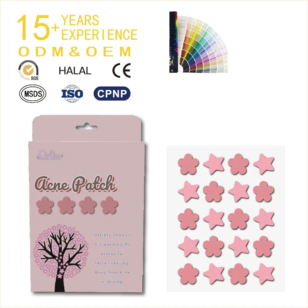 High Quality Factory Wholesale Support Customized Oem Remove the Pimples Spots Ance Star Pimple Patch Stars Removal Patches
