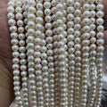 16 Inch 7.3-8.3 mm Nature Potato Shape  Loose Wholesale Freshwater Pearl in Strand