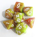 Customizable D20 Diice LOGO Orange Polyhedron 19mm Acrylic Dice Set Factory Direct