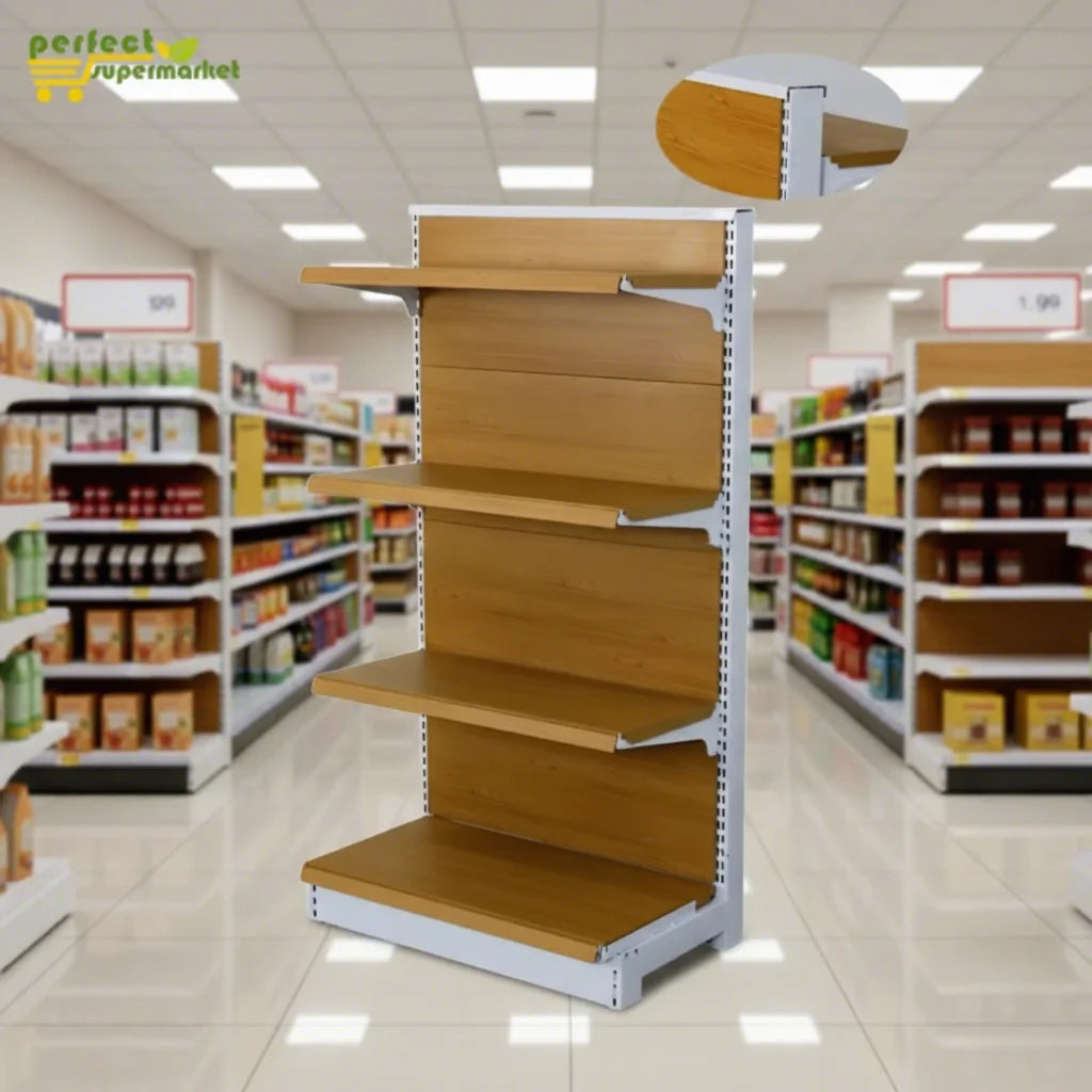 Plastic Heavy Duty Light Box Display Shelf Rack for Supermarket Gondola Accessories Quick Installation Wall Mount/Freestanding